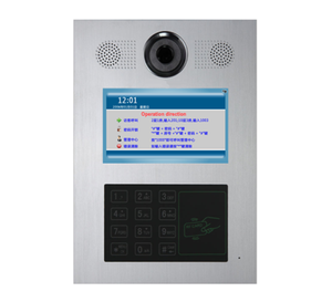 SIP TCP/ IP multi apartamentos sistema de intercomunicación de vídeo para la construcción
