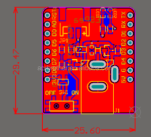 <span class=keywords><strong>Arduino</strong></span> Щит Батареи для ESPea ESP8266 Wi-Fi Модуль