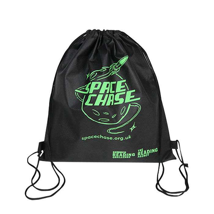 Recyclable Custom Small Non Woven Drawstring Bag With Logo