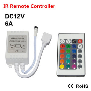 DC12V 24 IR di Chiavi A Distanza di RGB HA CONDOTTO Il Regolatore 6A Scatola di Controllo RGB Per 5050 RGB Luci di Striscia del LED - Product Image 3