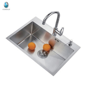CUPC undermount单碗不锈钢零半径水槽手工厨房水槽 - Product Image 3