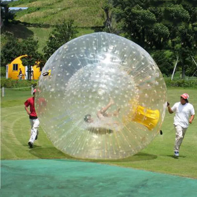 Riesen Gras Zorb Ball Preis 0,8mm PVC Billig Menschliche Hamster Ball für Erwachsene Größe Aufblasbare Zorbing Ball B2081-1