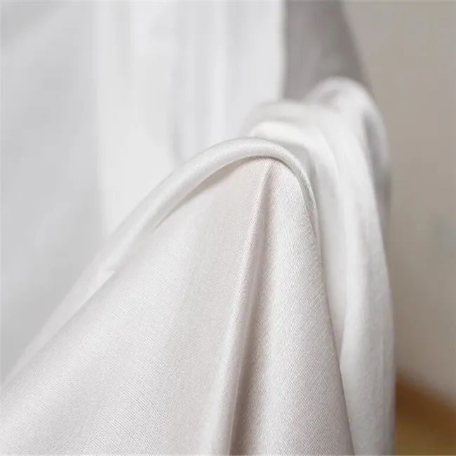 12オス/オスNatural White Silk Cotton Satin FabricためShawl Scarf