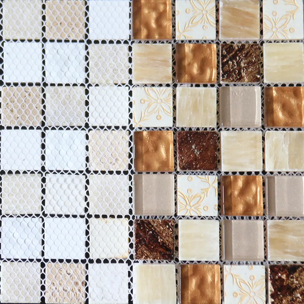 Piastrelle in resina sintetica e di pietra di marmo bianco piastrelle a parete pavimento