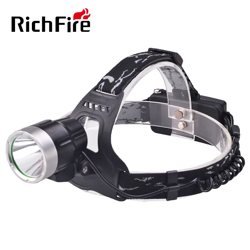 RichFire super bright ricaricabile 1000 lumen del faro della torcia testa