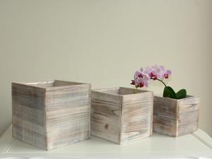 Wood Boxes <strong>Woodland</strong> Planter Flower Box Rustic Pot Vases Wedding Wooden Boxes Rustic Hydrangea Wedding Bouquet Arrangement <strong>Center</strong> - Product Image 3
