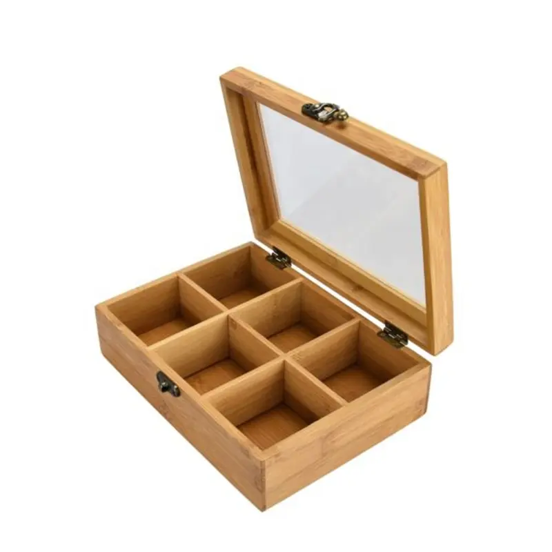 Hand gefertigte Geschenk-Holzkisten box mit klarem Acrylglas deckel