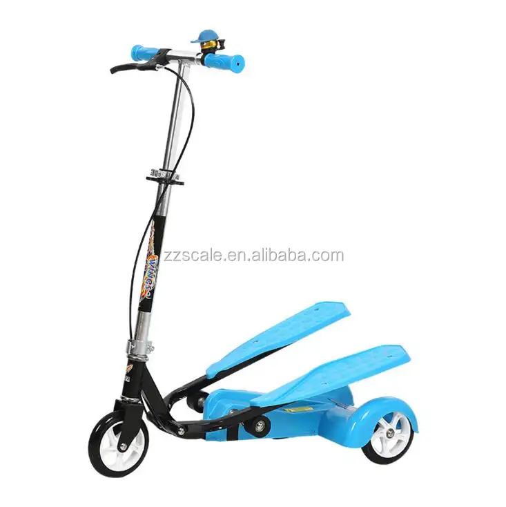 Wing Flyer Thể Dục Chân Bước Kép Pedal Scooter Cho Trẻ Em Và Người Lớn Trẻ Em 3 Bánh Xe Scooter