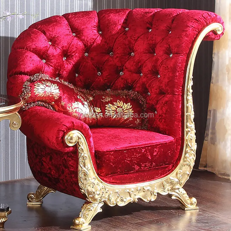 Cadeira de princesa royal throne luxuary, qualidade superior, estilo europeu, com botões de diamante (hb500)