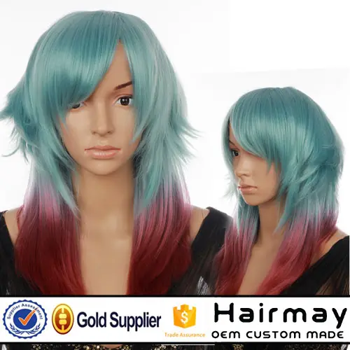 Perruque synthétique Cosplay collection, perruques japonaises pour déguisement, perruques artificielles, vente en gros, wigs01