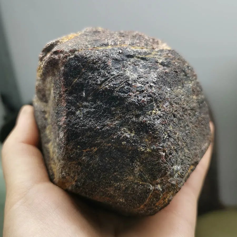 Pierres semi-précieuses naturelles en grenat naturel de grande taille, roche brute, cristal minéral
