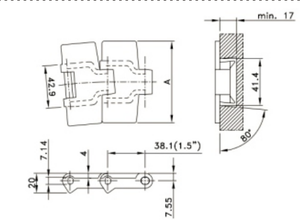 Slat Conveyor <strong>Chain</strong> 880 Series - Product Image 5
