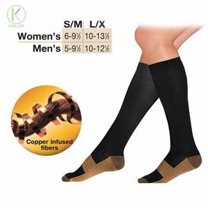 ถุงเท้ารัดกล้ามเนื้อสำหรับนักกีฬาสีทองแดงผสม KOLOR-C-1638 - Product Image 1