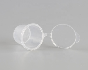 Yuvarlak OEM 1oz sos kabı şeffaf sos kabı plastik PP tek kullanımlık sos kabı kapaklı bardak - Product Image 2