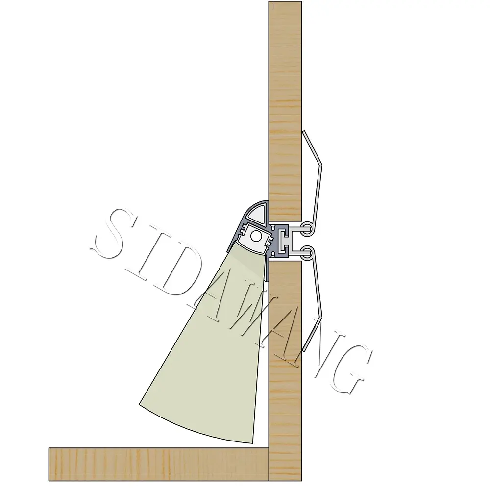 Perfil led de aluminio extruido ajustable, perfil de aluminio Led AL6063, perfil de canal LED alu para luces de suelo de habitación