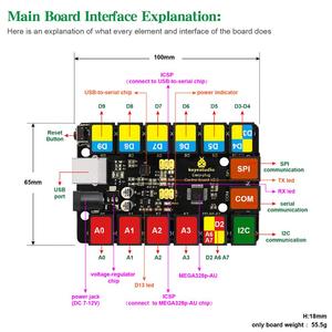 Keyestudio Facile di Plug Kit di Apprendimento per Arduino Antipasti con il Regolatore FACILE di Plug Scheda del Controller Sensori