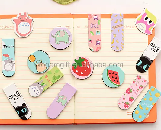 Different style handmade beautiful kids print magnet bookmark