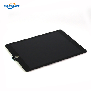 Pantalla LCD de 9,7 pulgadas con botón de inicio para iPad Air 2, digitalizador de pantalla táctil, color negro, A1566, A1567