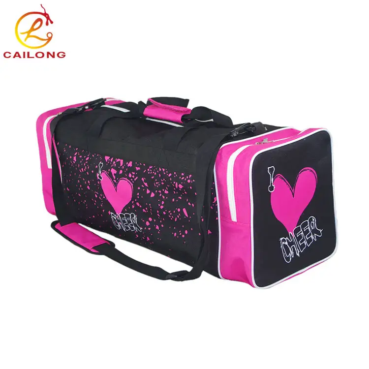 Personalized sport luggage custom 600D polyester duffel bag foldable