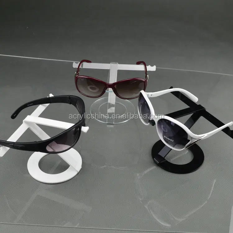 decorative Single Tier Acrylic Sunglasses Eyeglasses Display Stand holder 2018