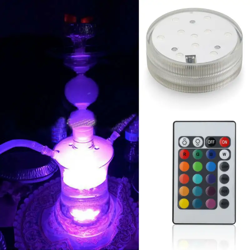 Shisha Decorazione Sommergibile 2.8 pollici a led di vetro alto shisha narghilè per le decorazioni