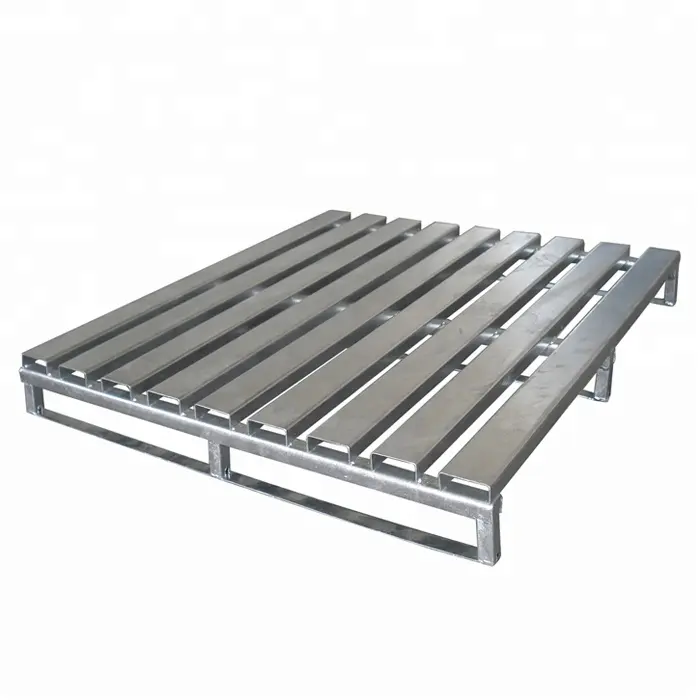 Buena calidad de industria pesada galvanizado durable apilable de metal del panel de acero euro paletas