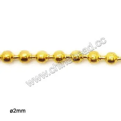 Hot sale chain spool, iron ball chains 2mm for necklace making