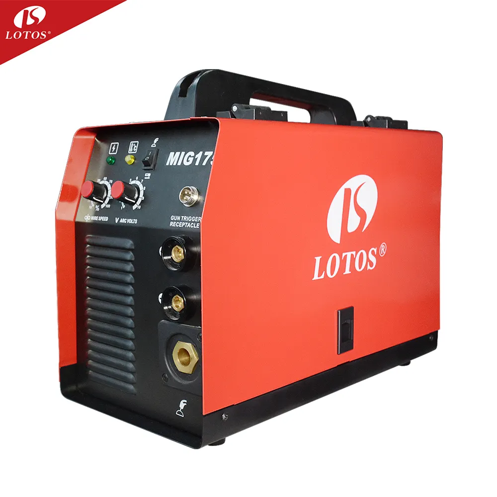 LOTOS MIG175 guangzhou fourré sans gaz dévidoir dc inverter co2 inverseur mig soudage machine