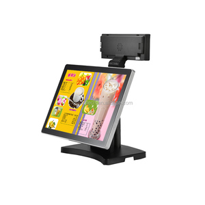 15 "сенсорный POS терминал/pos Полная система/EPOS все истинный плоский металлический корпус 10 точек емкостный сенсорный экран CE FCC ROHS CN;GUA - Product Image 2