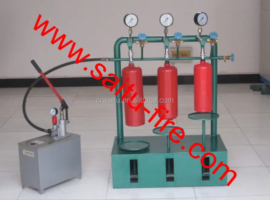 Saitu empresa extintor de incêndios, equipamento de manutenção/equipamento de teste hidrostático/equipamento de enchimento extintor