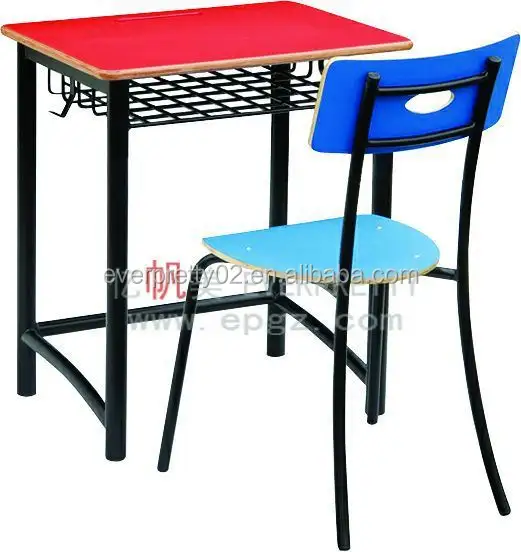 Orta lise tek öğrenci sırası ve sandalye çocuk eğitim masaları ve sandalyeler