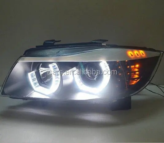 Sıcak satış kaliteli montaj far lambası için LED angel eyes far BMW E90 05-12