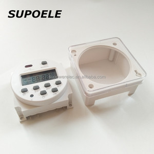 CN101A Tempo Interruttore 12V 24V Con Coperchio Antipioggia Settimanale digitale programmabile Timer Relè 110V 220V - Product Image 1