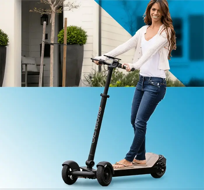 Katlanabilir mini elektrikli ayak scooter 3 tekerlekler yetişkin katlanabilir kaykay