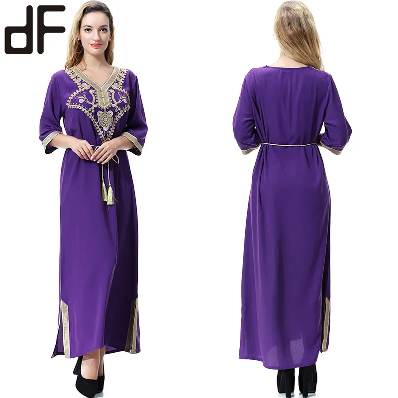 Abaya — robe musulmane en dentelle avec crochet, vêtements turcs arabes, arabes, 5xl, vente en gros