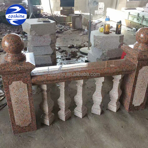 Oyma dış akçaağaç kırmızı granit taş balkon tırabzan tasarımları - Product Image 4
