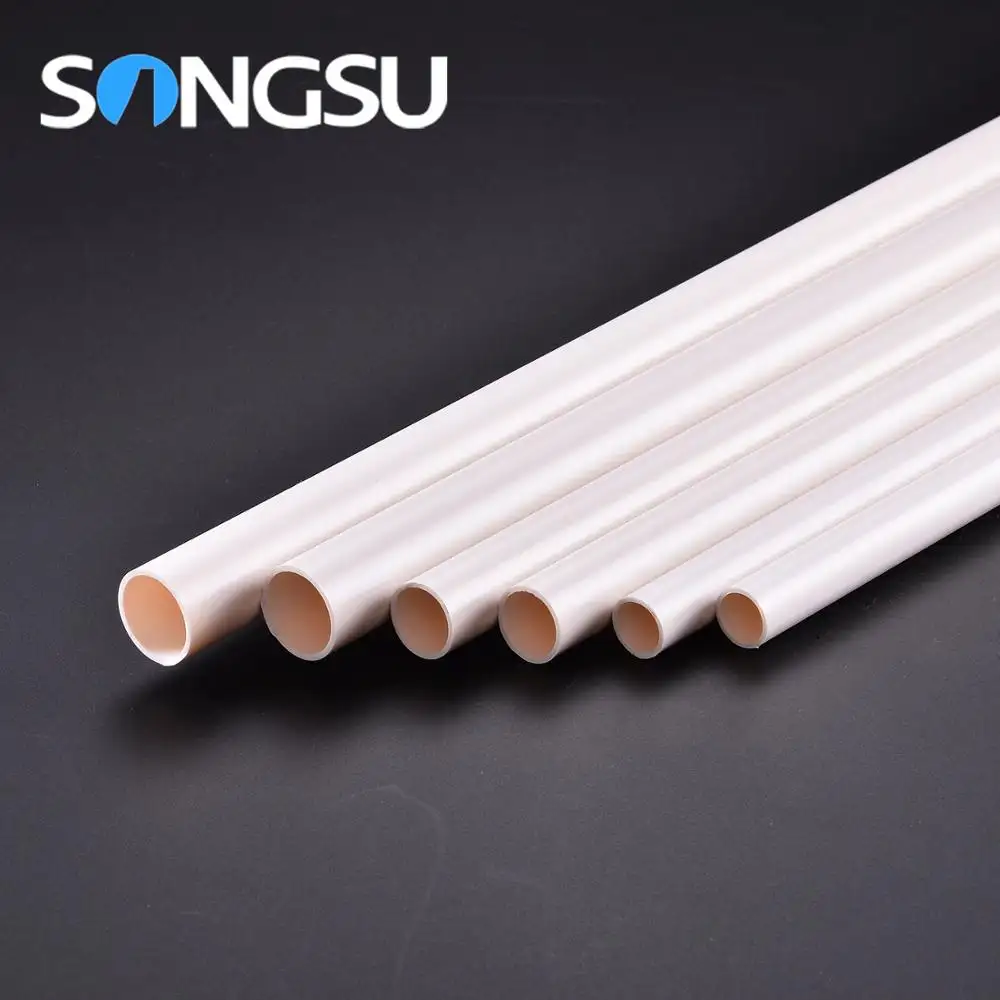 China fabricação Durável 100 milímetros tubo de pvc flexível para a electricidade/2.1mm tubo de plástico rígido