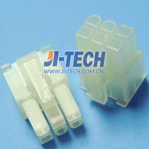 MOLEX插座双排外壳3901-2060 39012060 mlx 5557系列6针连接器