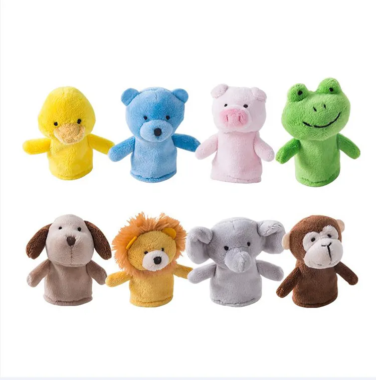 Personalizzato soft educativi della peluche dito burattino di mano per i bambini il regalo di alta qualità popolare farcito peluche dito burattino giocattolo