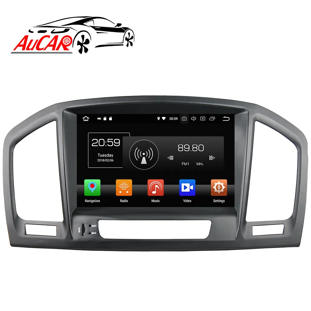 AuCAR 8 "Android Rádio Do Carro para Opel Insignia Regal 2009 - 2013 Tela de Toque Estéreo GPS Áudio e Vídeo Multimídia BT 4G IPS WiFi