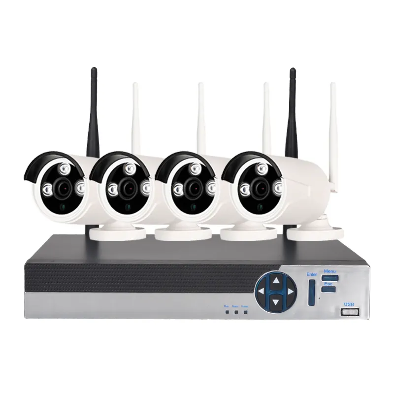 IP-камера системы видеонаблюдения, Wi-Fi, H.264, 4 канала