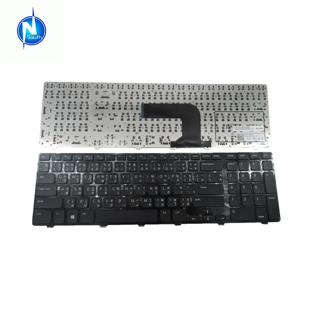 Brand new laptop keyboard for dell inspiron 3521 3537 5521 5537 thai black