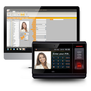 Control de Acceso de huellas dactilares y sistema de asistencia de tiempo con lector RFID TCP/IP, pass ROHS, CE - Product Image 2