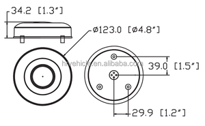 <span class=keywords><strong>LED</strong></span> yuvarlak kuyruk/dur/dönüş sinyalleri işık lambası kamyon/römork