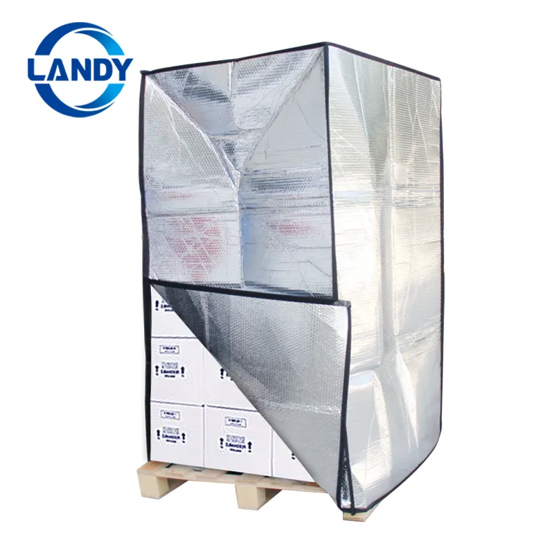 Material de lámina de burbuja de aluminio, protección del medio ambiente, cubierta impermeable y térmica o cubierta de paleta térmica, Guangzhou landy