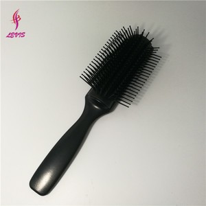 2021最高の卸売エアバッグ理髪ヘアブラシ9列カスタムロゴマッサージプラスチックヘアコームブラシ