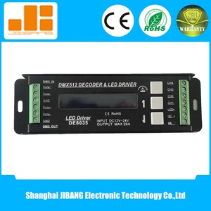 4 canales DMX Controlador LED DMX512 decodificador 12V controlador de LED RGBW