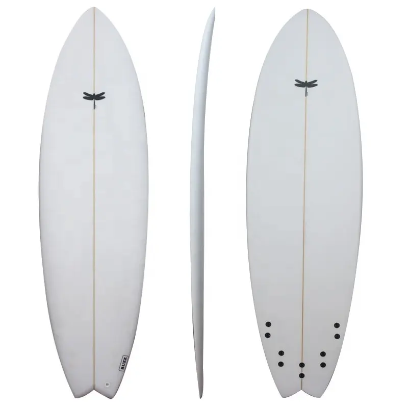 Kurze Surfbretter Hohe Leistung PU Schaum Surfbrett 6 "* 20.5" * 2 2/5 "Fisch Surf Board