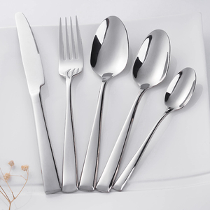 Hotel <strong>Use</strong> Restaurant <strong>Flatware</strong>, Logo Printing Travel Portable Silverware, Stainless Steel Cutlery Set - Product Image 1