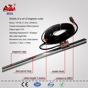 Encoder lineare con DRO indica la scala di posizione scala magnetica TTL 1um 1m per alesatrice e saldatrice portatile/edm/tornio - Product Image 6